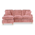 Arthur Blush Pink LH Chaise Sofa from Roseland Furniture