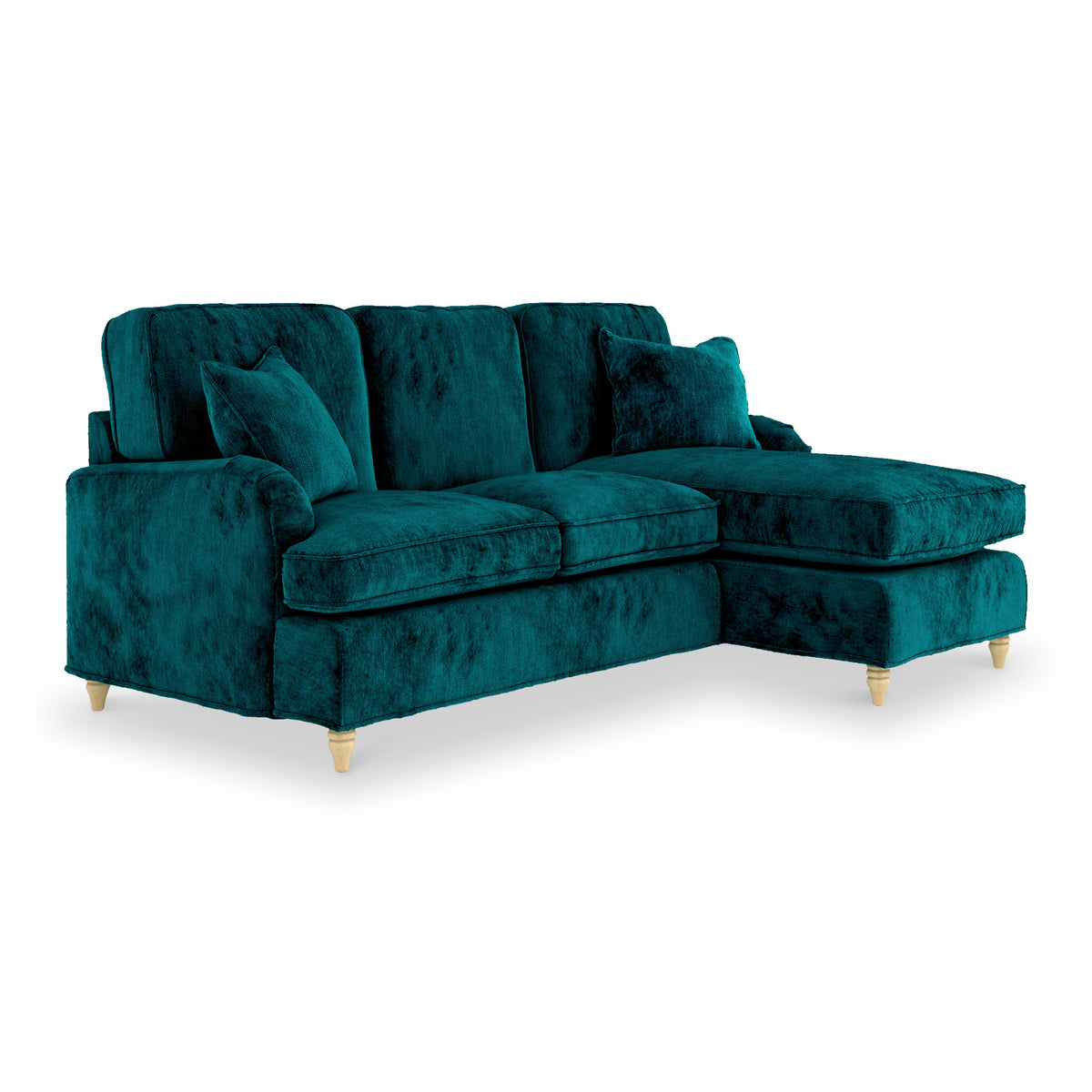 Arthur Emerald Green RH Chaise Sofa from Roseland Furniture