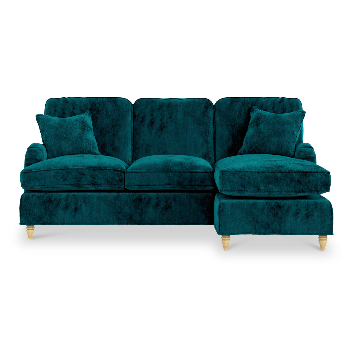 Arthur Emerald Green RH Chaise Sofa from Roseland Furniture