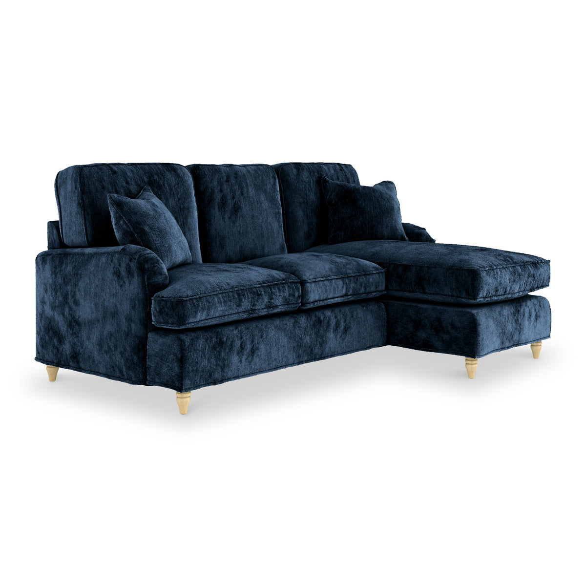 Arthur Navy Blue RH Chaise Sofa from Roseland furniture