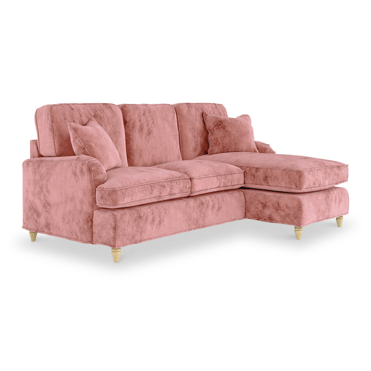 Arthur Plum Pink RH Chaise Sofa from Roseland Furniture