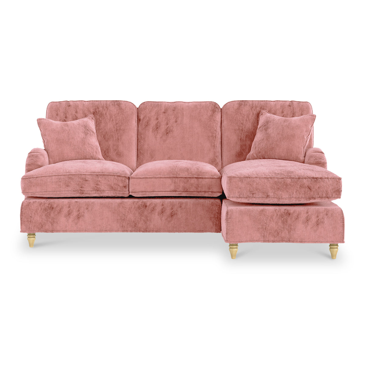 Arthur Blush Pink RH Chaise Sofa from Roseland Furniture