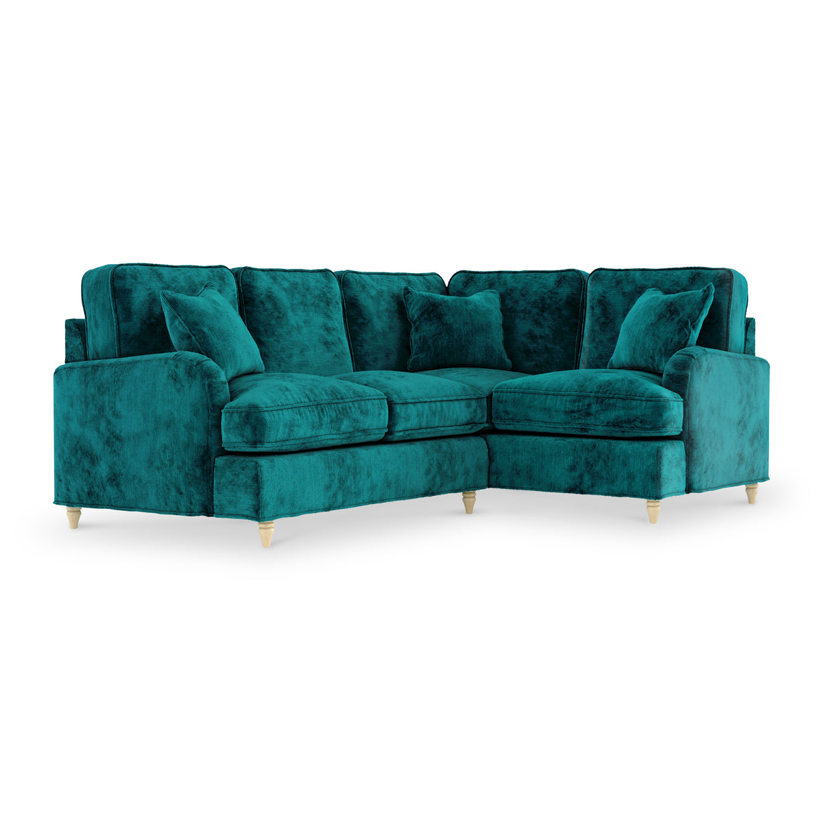 Arthur Emerald Green RH Corner Sofa from roseland furniture
