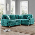 Arthur Emerald Green Corner Sofa from Roseland Furniture