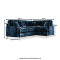 Arthur Navy Corner Sofa from Roseland furniture