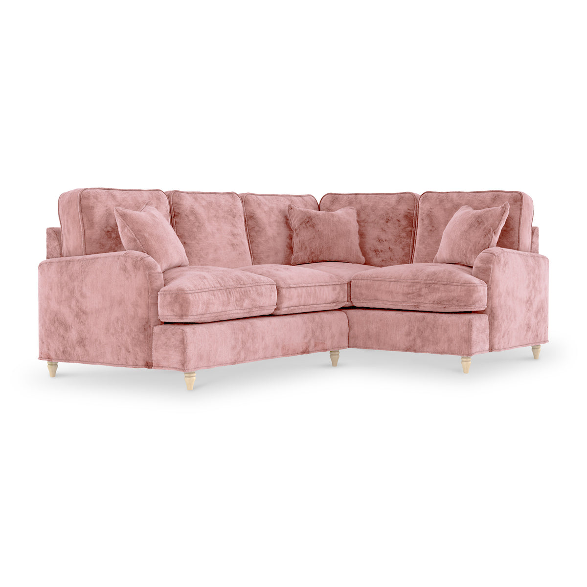 Arthur Blush Pink RH Corner Sofa from Roseland Furniture