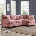 Arthur Blush Pink Corner Sofa from Roseland Furniture