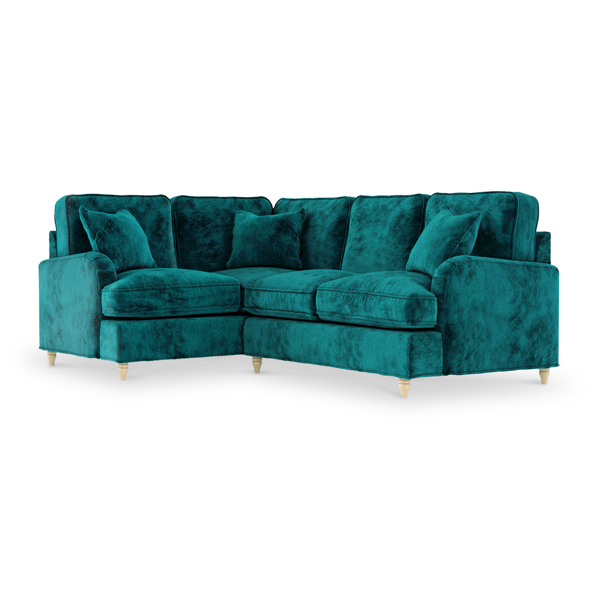 Arthur Emerald Green LH Corner Sofa from roseland furniture