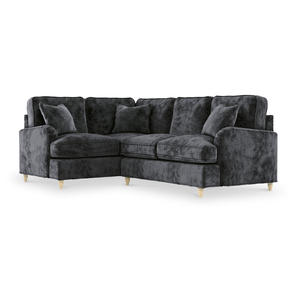 Arthur Charcoal LH Corner Sofa from Roseland Furniture