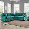 Arthur Emerald Green Large Corner Sofa from Roseland Furniture