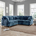 Arthur Navy Blue Large Corner Sofa from Roseland Furniture