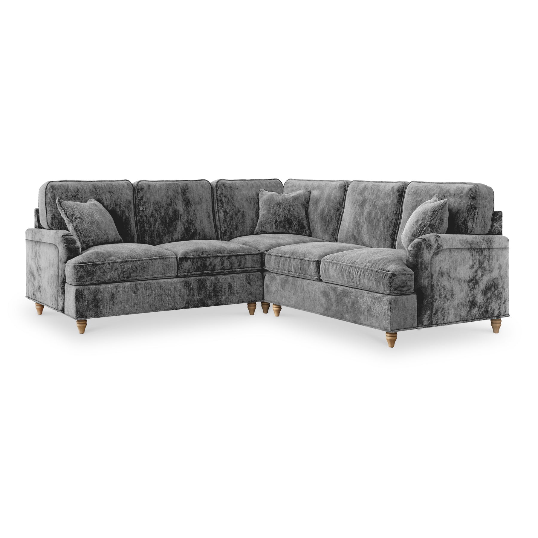 Arthur Charcoal Large Corner Sofa from Roseland Furniture