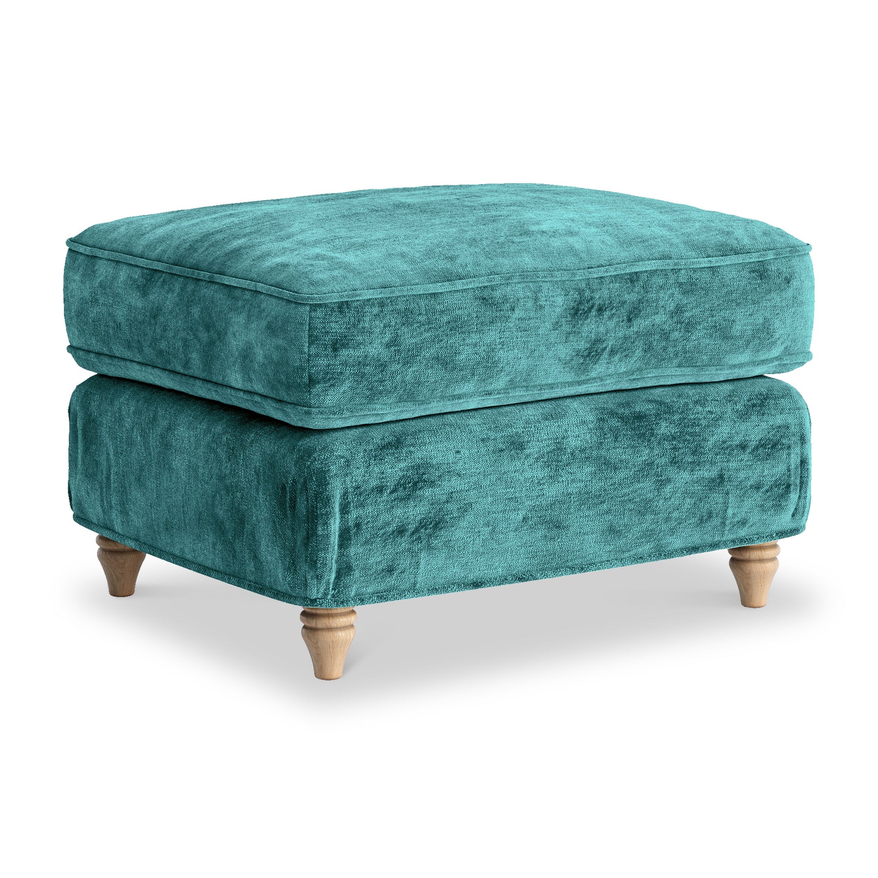 Alfie and Arthur Emerald Green Universal Footstool from Roseland Furniture