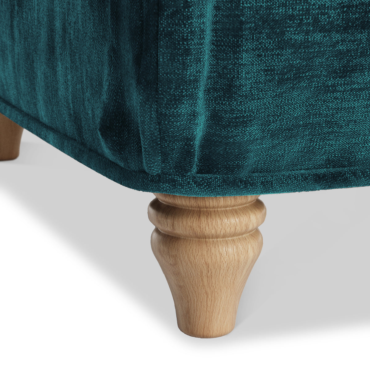 Alfie and Arthur Emerald Green Universal Footstool from Roseland Furniture