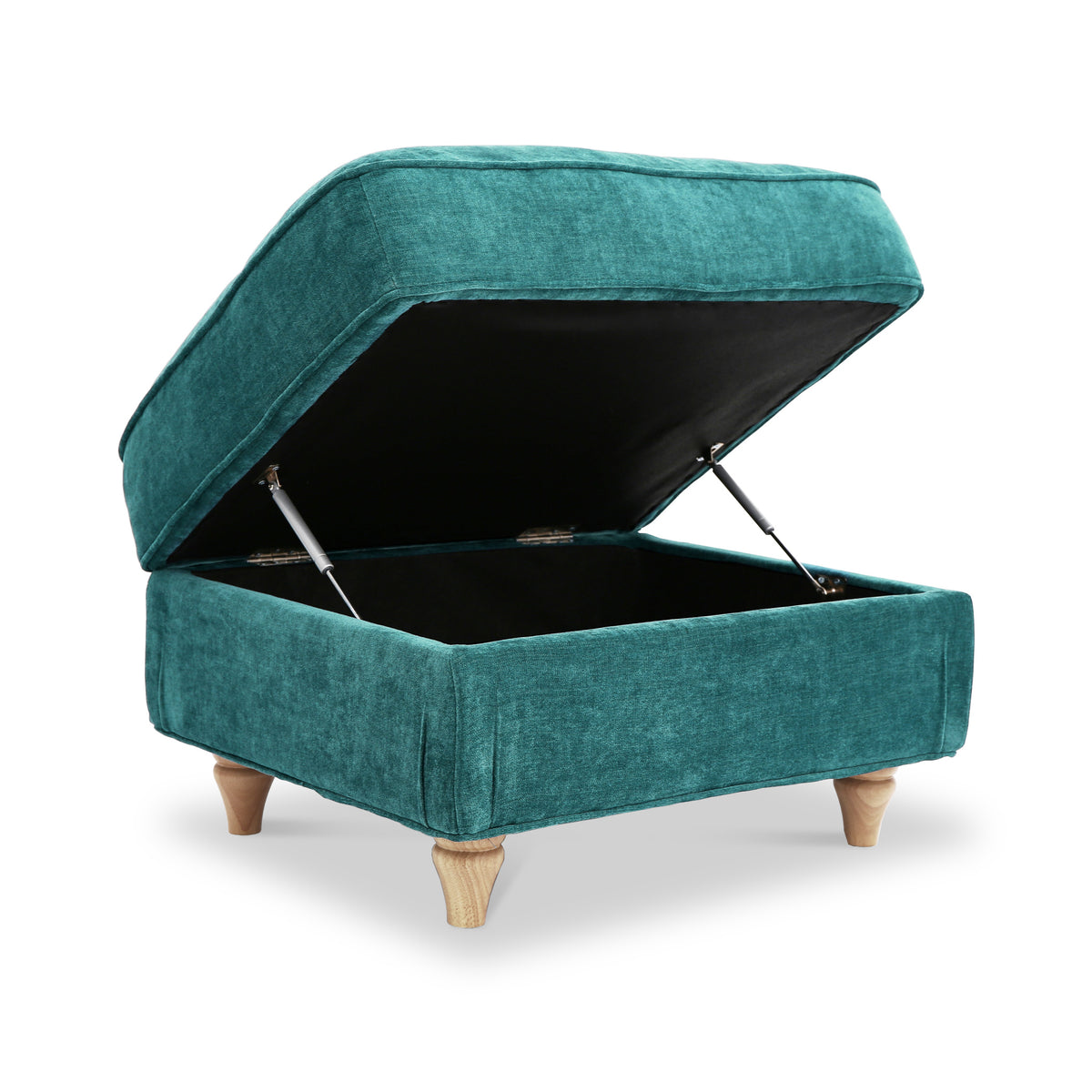 Alfie Storage Footstool Emerald from Roseland Furniture