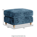 Alfie and Arthur Navy Universal Footstool from Roseland Furniture
