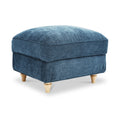 Alfie Storage Footstool Navy from Roseland Furniture