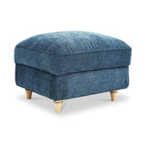 Alfie Storage Footstool Navy from Roseland Furniture