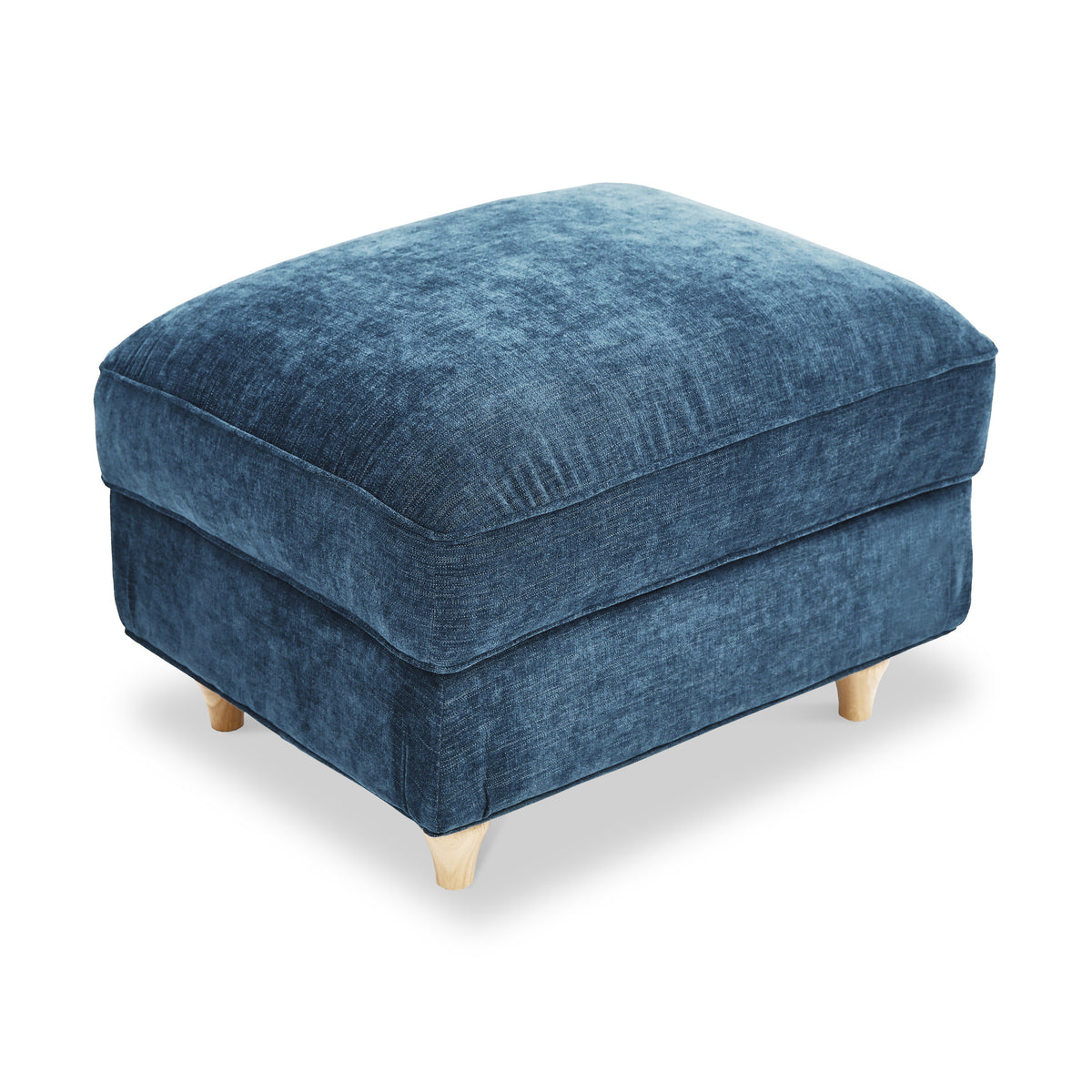 Alfie Storage Footstool Navy from Roseland Furniture