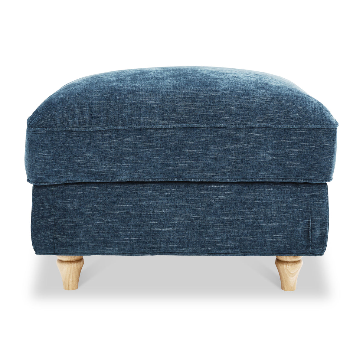 Alfie Storage Footstool Navy from Roseland Furniture