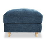 Alfie Storage Footstool Navy from Roseland Furniture