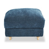 Alfie Storage Footstool Navy from Roseland Furniture