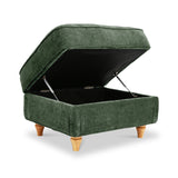 Alfie Storage Footstool Moss Green from Roseland Furniture