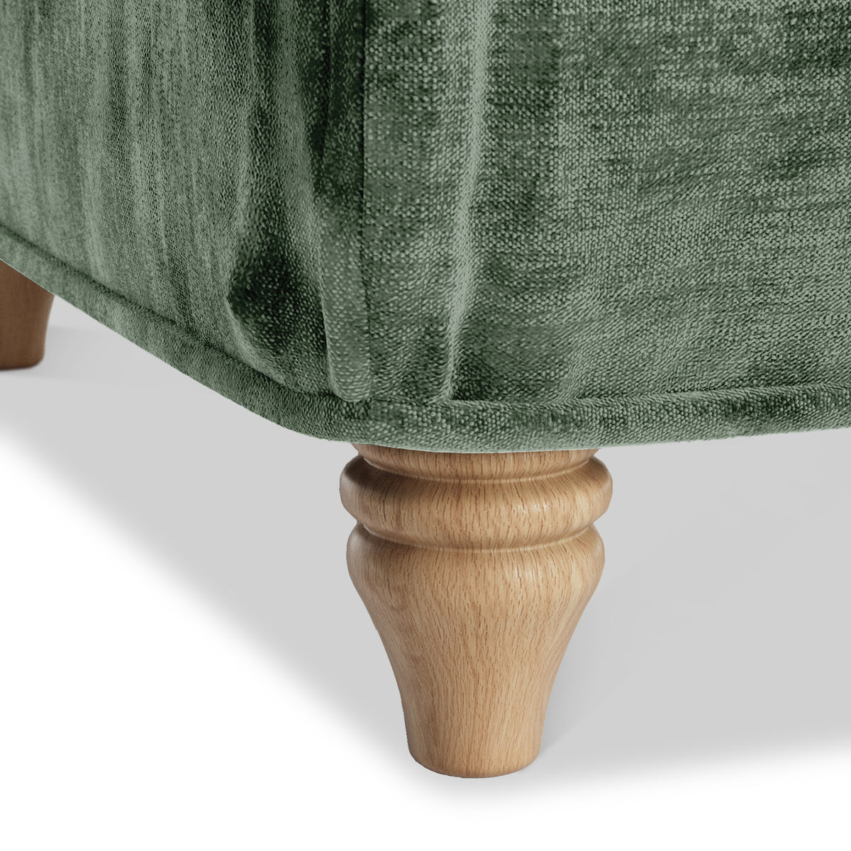 Alfie Storage Footstool Moss Green from Roseland Furniture