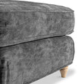 Alfie and Arthur Charcoal Universal Footstool from Roseland Furniture