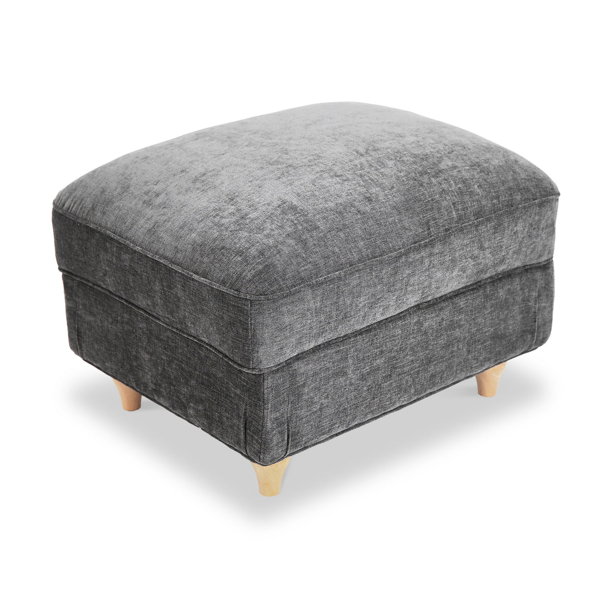 Alfie Storage Footstool Charcoal from Roseland Furniture