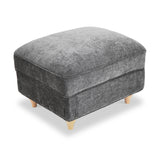 Alfie Storage Footstool Charcoal from Roseland Furniture