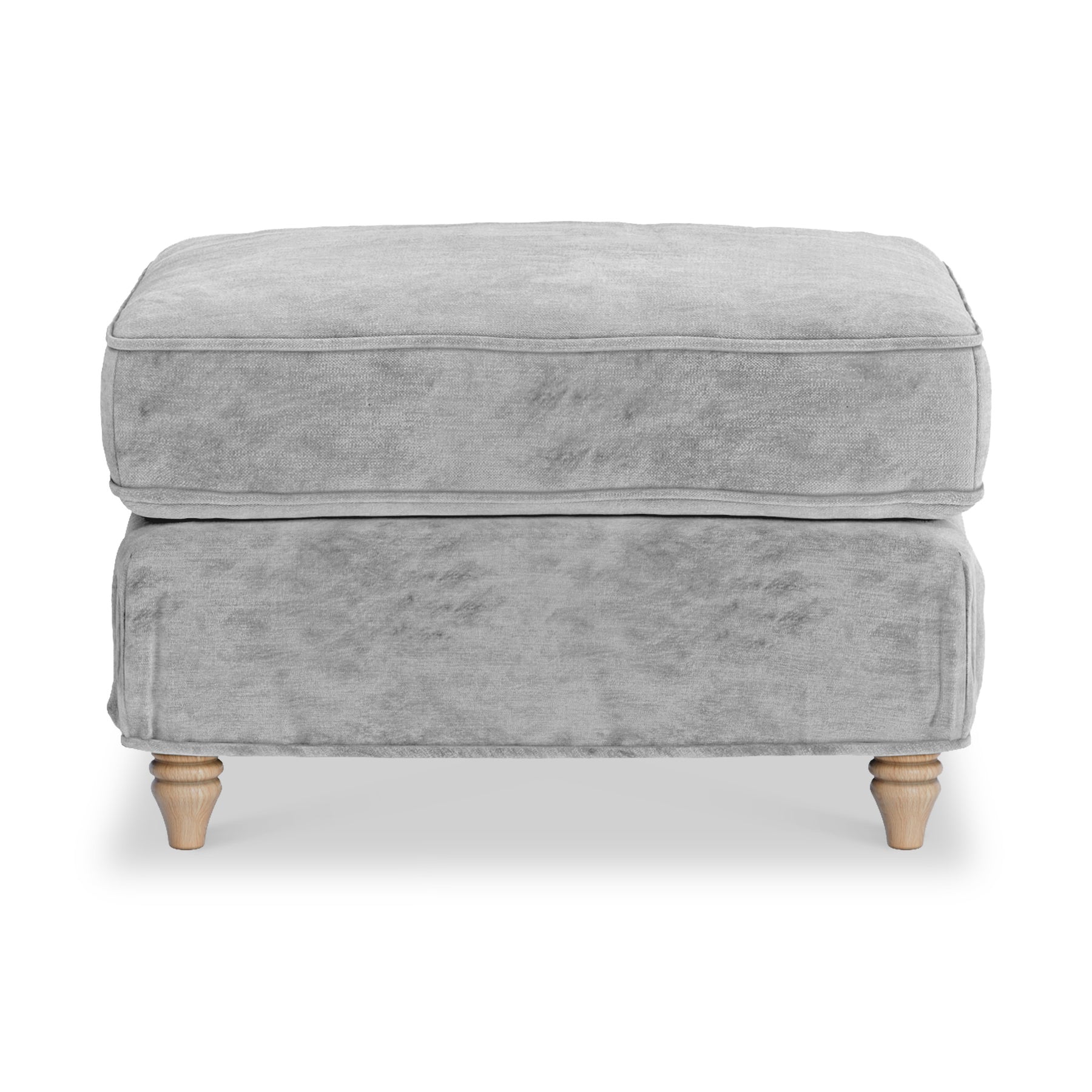 Alfie and Arthur Ice Grey Universal Footstool from Roseland Furniture