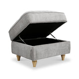 Alfie Storage Footstool Ice from Roseland Furniture