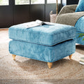 Alfie and Arthur Lagoon Universal Footstool from Roseland Furniture