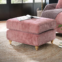 Alfie and Arthur Plum Pink Universal Footstool from Roseland Furniture