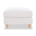 Alfie Woven Cream Universal Footstool from Roseland Furniture