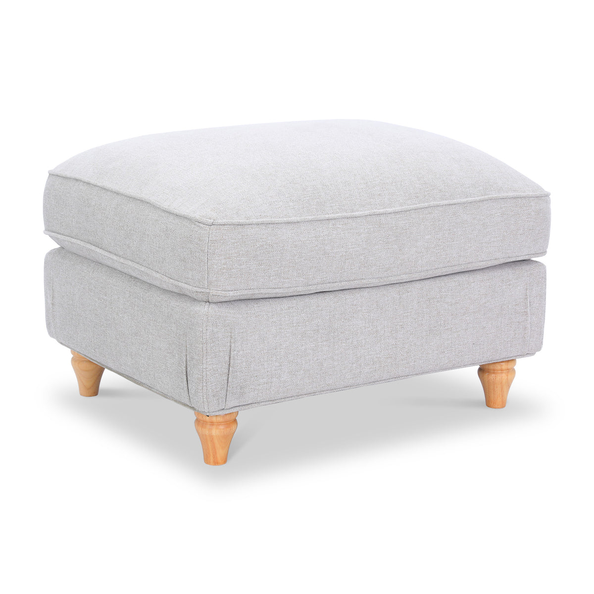 Alfie Woven Footstool Natural Angle1 from Roseland Furniture
