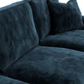 Alfie Chaise Sofa in Navy by Roseland Furniture