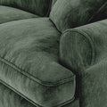 Alfie Chaise Sofa in Moss Green by Roseland Furniture