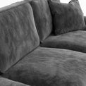 Alfie Charcoal Corner Sofa from Roseland Furniture