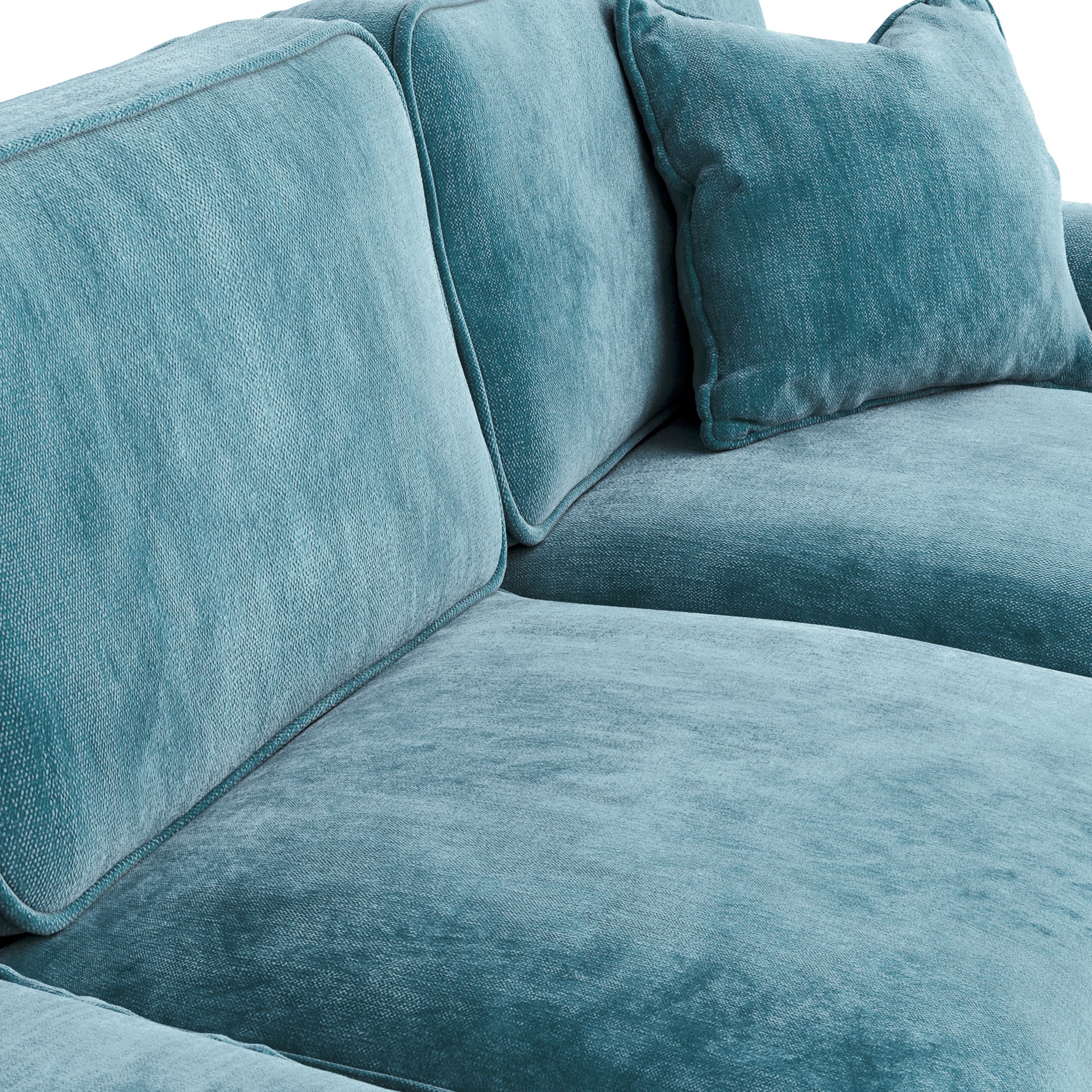 Alfie 4 Seater Sofa 8 Chenille Colours Made in the UK