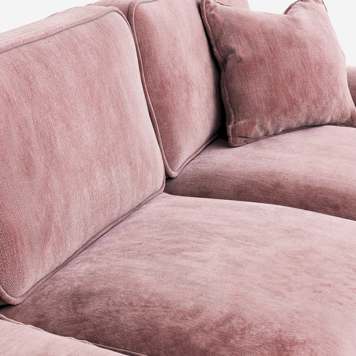 Alfie Blush Pink  Corner Sofa from Roseland Furniture