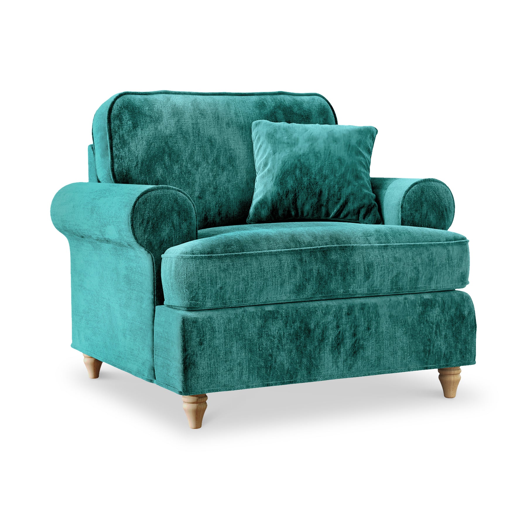 Alfie Armchair in Emerald Green by Roseland Furniture