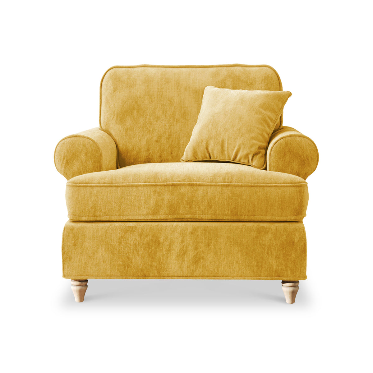 Alfie Armchair in Gold by Roseland Furniture