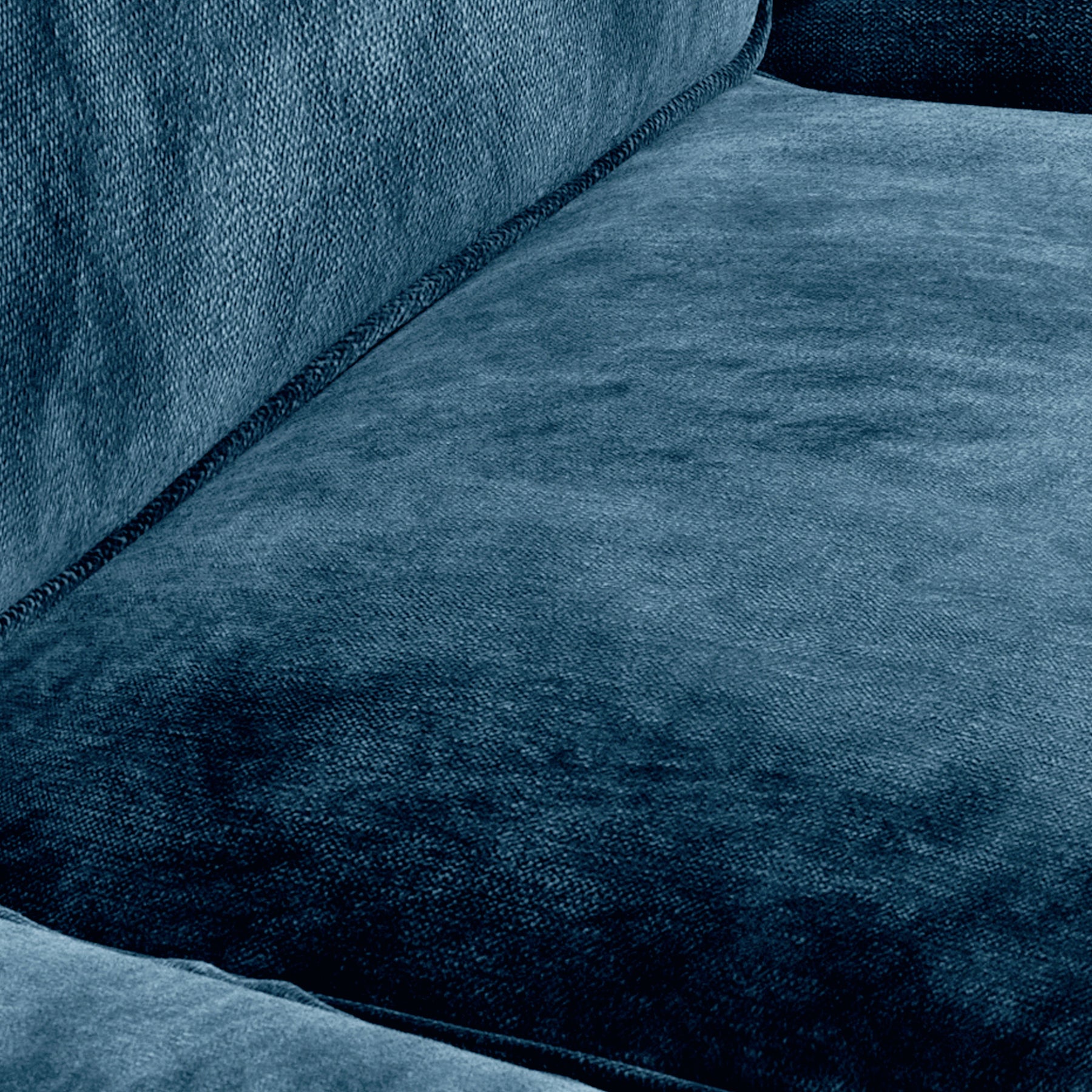 Alfie Chaise Sofa in Navy by Roseland Furniture