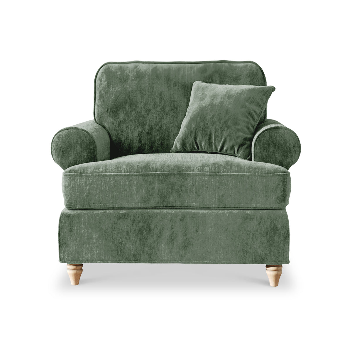 Alfie Armchair in Moss Green by Roseland Furniture