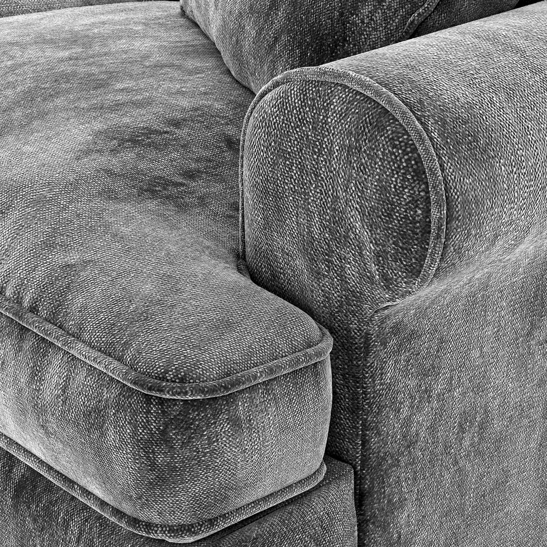 Alfie Armchair in Charcoal by Roseland Furniture