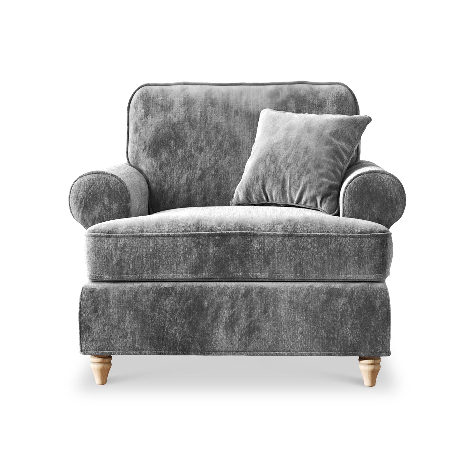 Alfie Armchair in Charcoal by Roseland Furniture