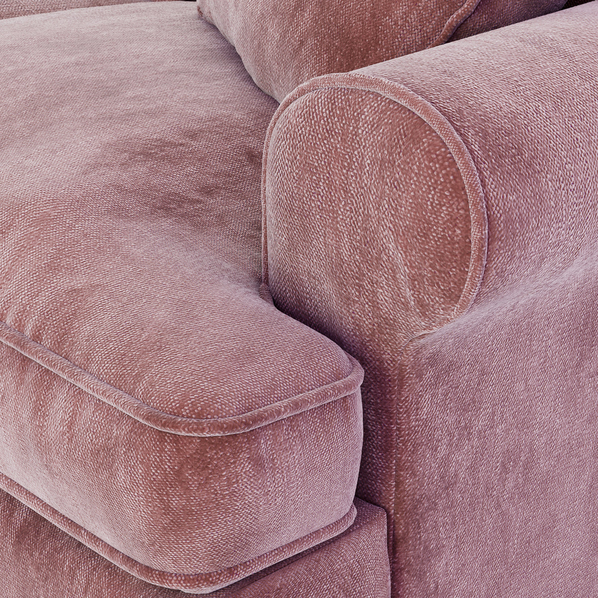 Alfie Armchair in Blush Pink  by Roseland Furniture