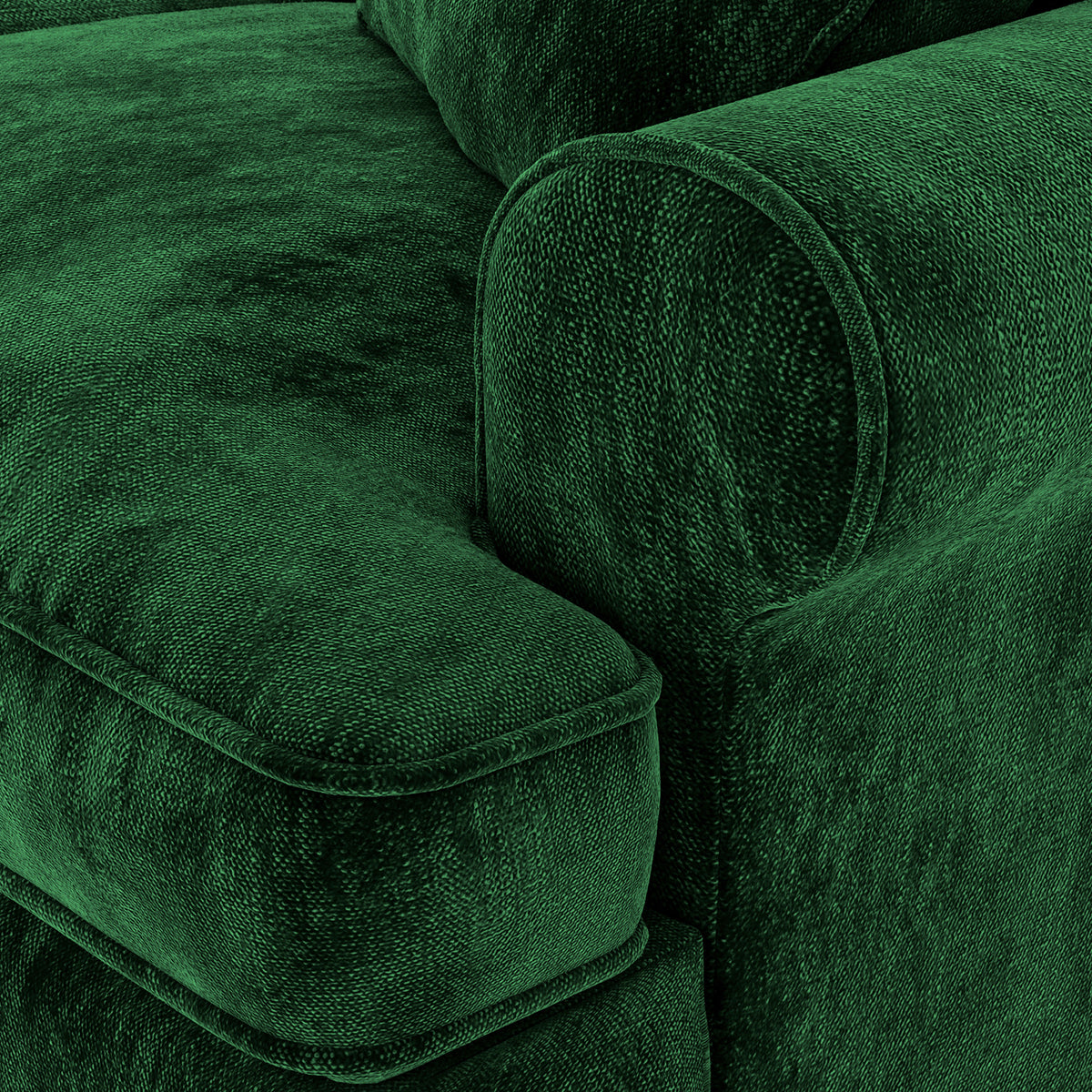 Alfie Armchair in Bottle Green by Roseland Furniture